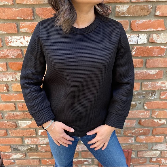 Kate Spade Saturday Mesh Sweatshirt Small Black - Picture 6 of 8